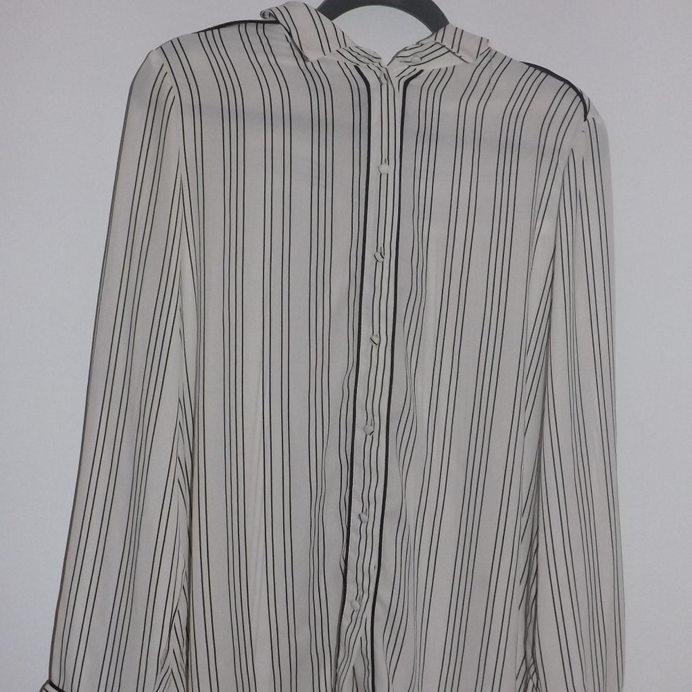 Striped button down
